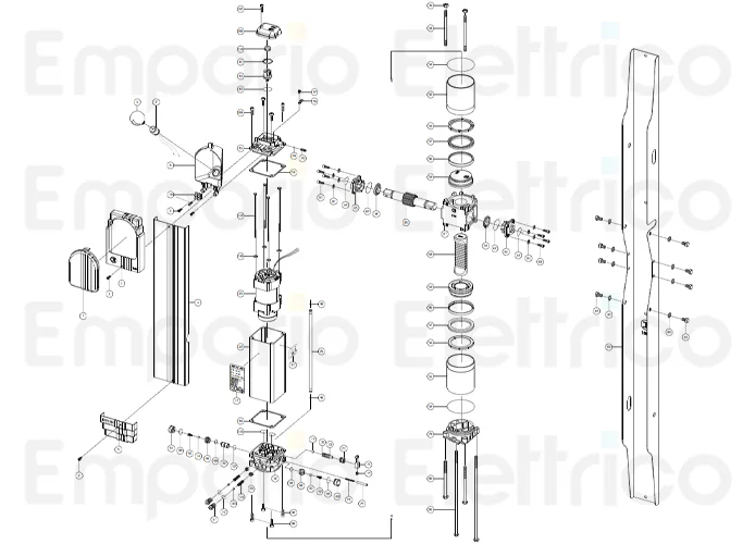 fadini pièce détachée étagère de fixation complète pour aproli 480 480100