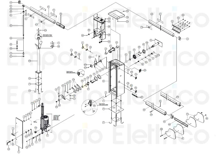 fadini pièce détachée écrou de serrage m16 contrepoids pour bayt 980 97089