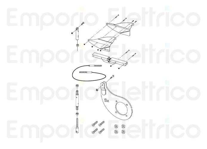 fadini pièce détachée articulation gauche complète pour bayt 980 97334