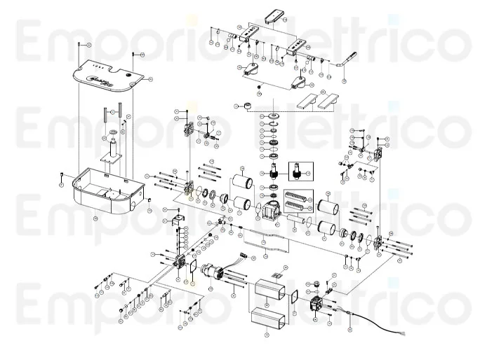 fadini pièce détachée écrou spécial 100 long pour combi 740 980 74012