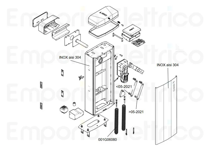 came ricambio armadio gt8 aisi 304 88003-0182