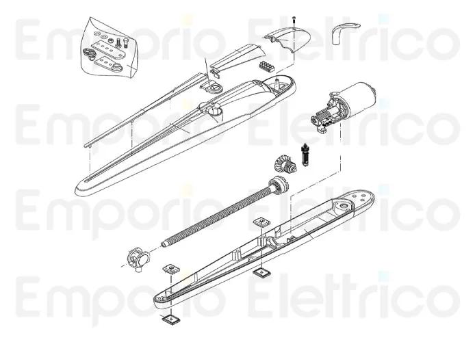 beninca page pièces détachées pour moteur BOB3024.DK