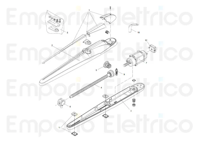 beninca page pièces détachées pour moteur bob30mae-115