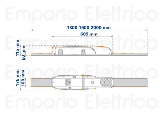 genius motoriduttore irreversibile euro breeze 06 sb/sx 230v (ex 6120045) 6120056