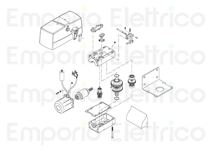 beninca pièce détachée capot moteur 3 du.45el 968613