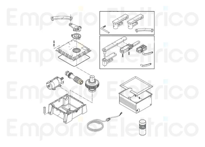 beninca page pièces détachées pour moteur du.350n