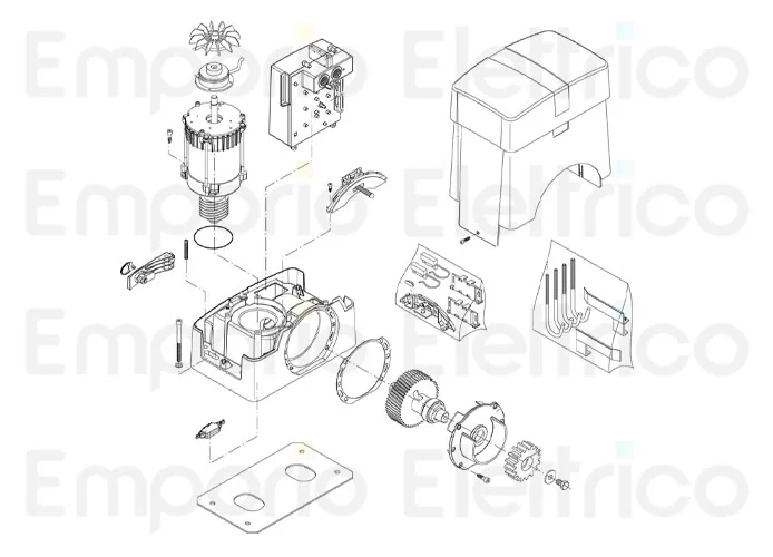 beninca pièce détachée engrenage externe pour ri.5k/e/15k/15k/15m/15t 9686032