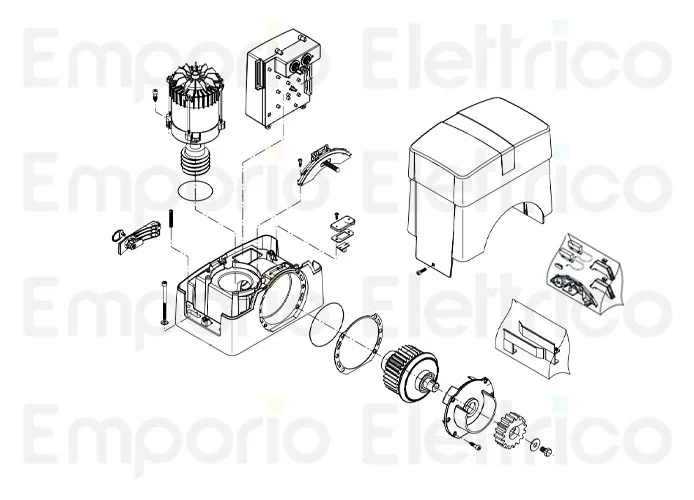 beninca page pièce détachées pour moteur bull10m.s