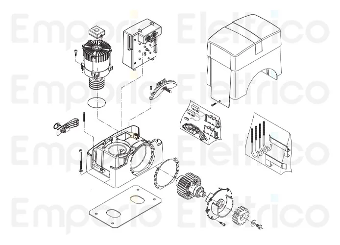 beninca page pièce détachées pour moteur bull10m.s 5b