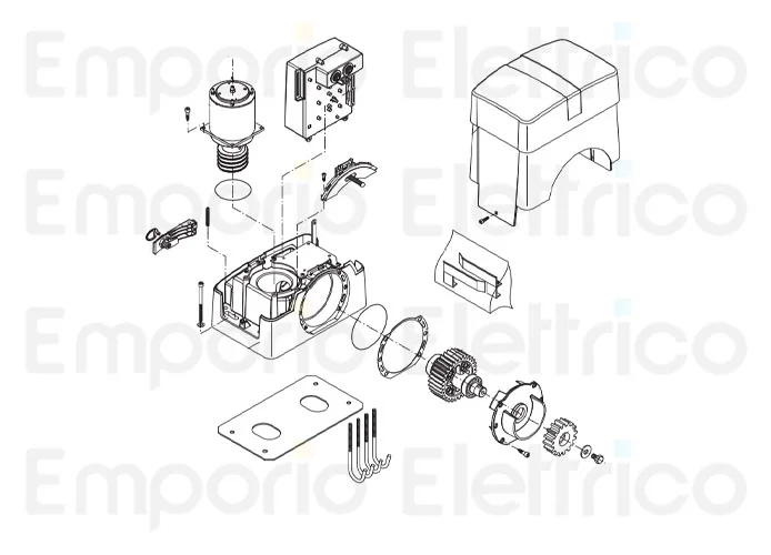 beninca ricambio motore 24v x bull1524 9688347