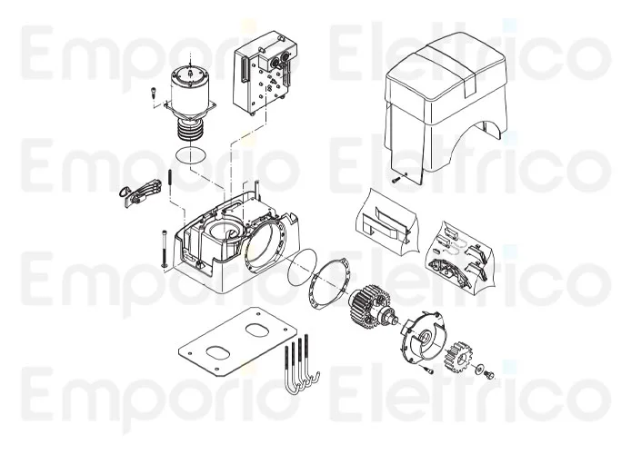 beninca page pièce détachées pour moteur bull1524.s