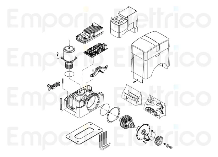 beninca ricambio supporto inferiore x centrale bull1224 turbo 968602955