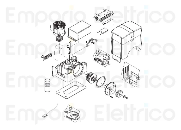 beninca page des pièces détachées pour moteur bull17 omi