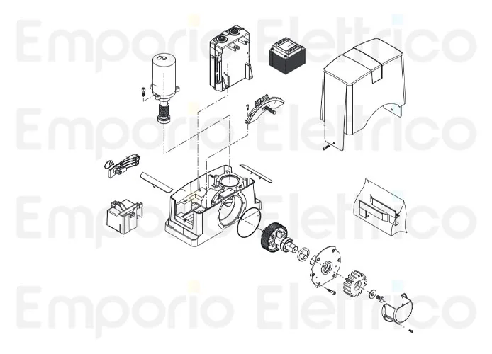 beninca pagina ricambi per motore bull424a-115