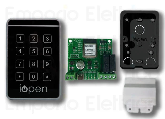 iopen kit de commande locale et a distance mifare 125 khz ou pin numérique iopen start wg