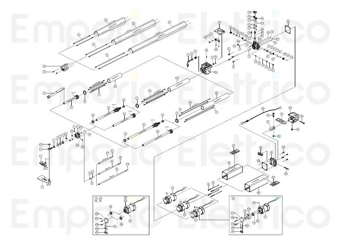 fadini pièce détachée tube de sortie huile pour course 280 mm complet pour hindi 880 evo 87145