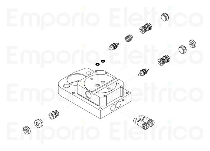 faac pièce détachée groupe valves j275ha 63003299