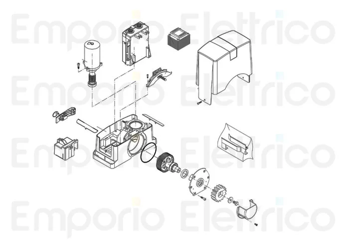 beninca pagina ricambi per motore bull624a-115