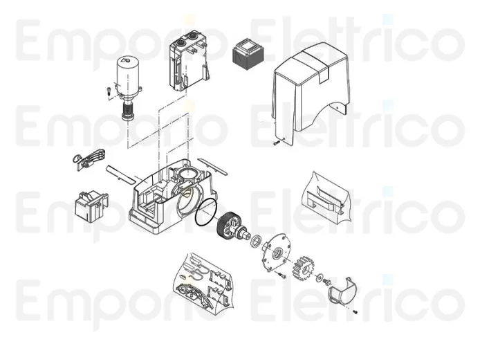 beninca page pièces détachées pour moteur bull624esa.s