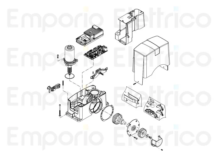beninca page pièces détachées pour moteur bull624se