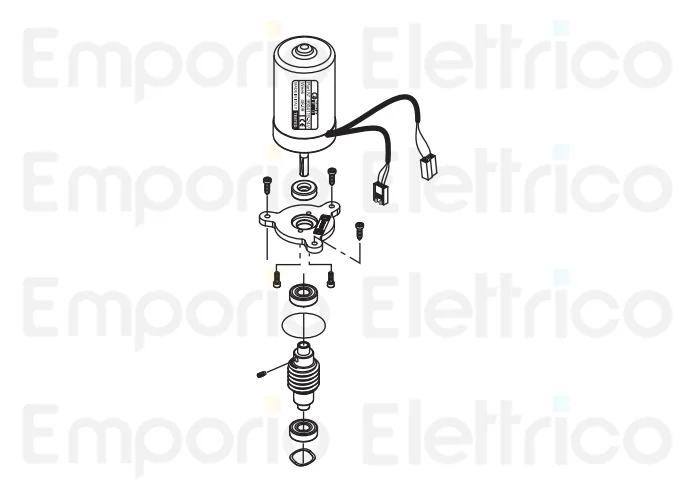 fadini pièce détachée moteur complet 24v avec encodeur junior624 624122