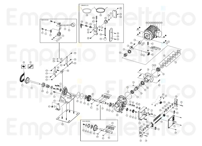 fadini ricambio motore elettrico cv 0,5 trifase 31074
