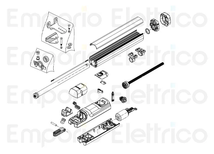 beninca ricambio profili alluminio per tom corsa 400 968602934
