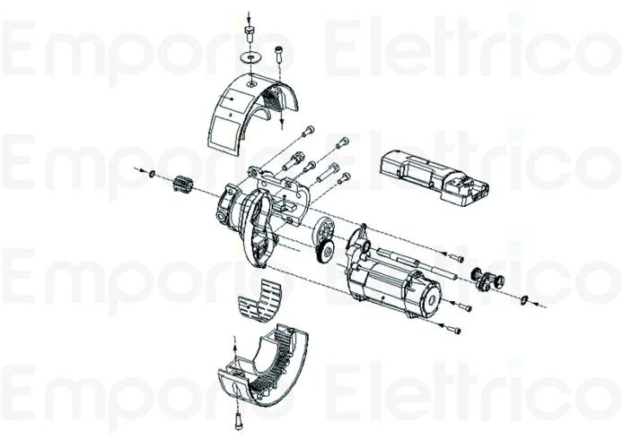 faac pièce détachée mi-couronne ø200 pour moteur 200_220/60 6020522