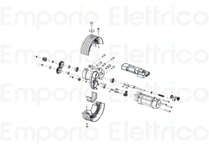 faac pièce détachée demi-couronne ø240 pour moteur 240/76 6020529