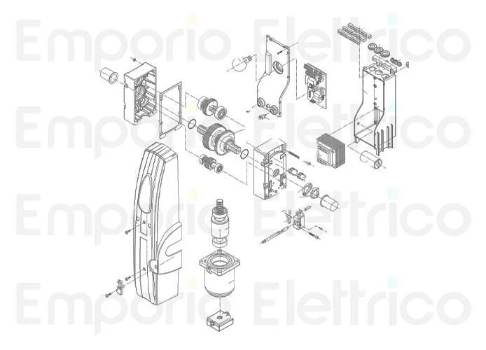 beninca pagina ricambi per motore zed.lrie sx