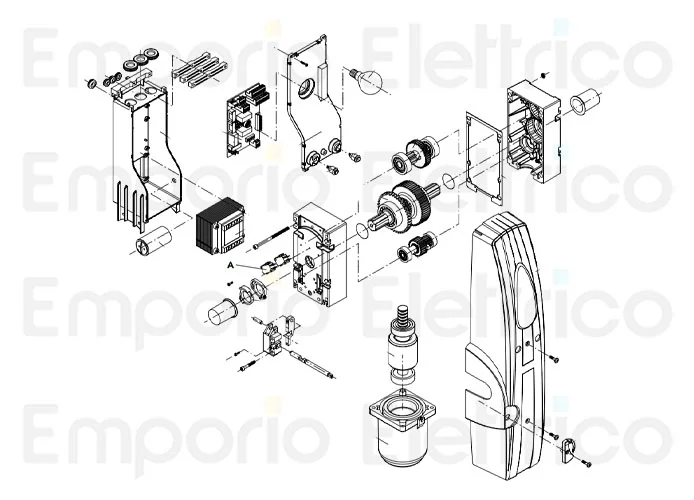 beninca pagina ricambi per motore zed.re dx