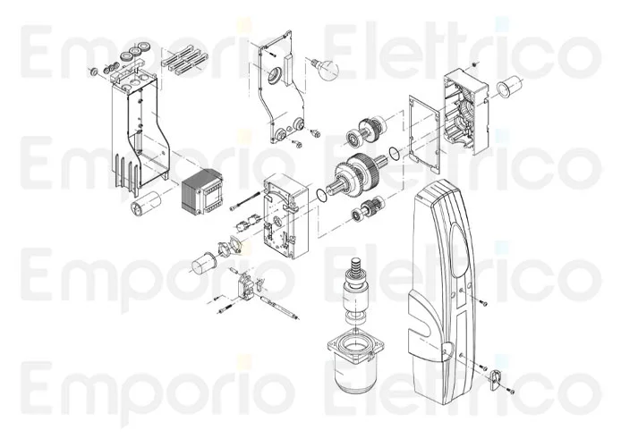 beninca pagina ricambi per motore zed.ri dx