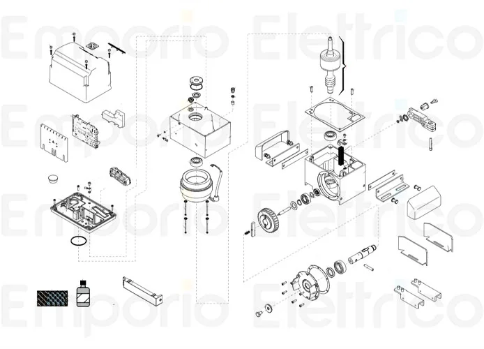 faac pagina ricambi per motore 844 c 3 ph