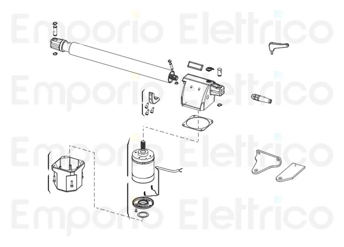 genius ricambio motore 24v euro bat nero 6020539