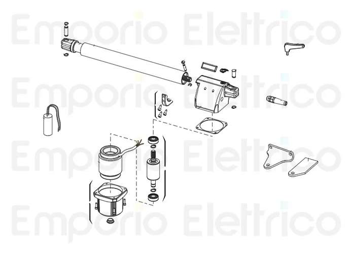 genius pagina ricambi per motore euro bat 230v 400 dx