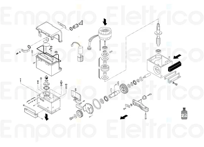 faac ricambio statore 844 230v 63003472