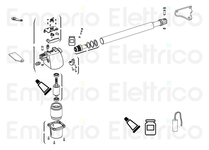 genius ricambio xric gruppo riduttore sx g-bat 6020504