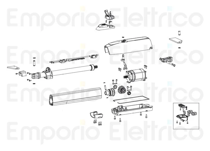 genius ricambio gruppo tubo mistral 400 63003346