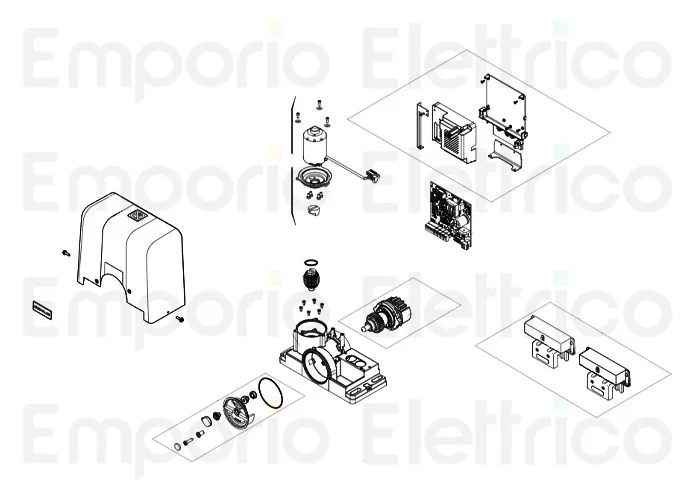 genius ricambio gruppo albero lento blizzard 400/c734 6020656