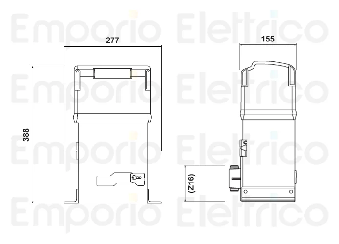faac moteur 844 r z12 reversible 230v ac 109897