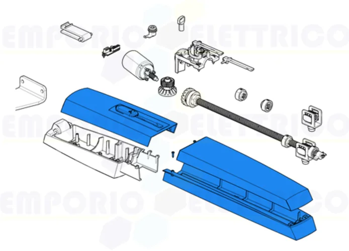 came pièce détachée groupe plastiques externes ral7024 axl 88001-0199