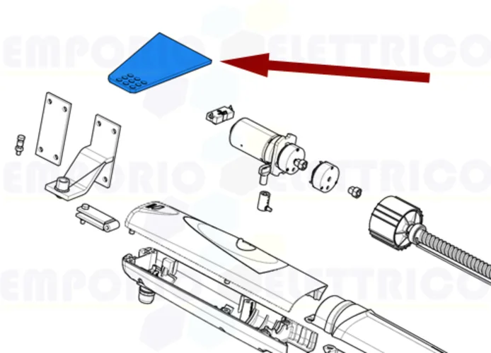 came pièce détachée étrier de queue ax5024 ax71230 119rid303