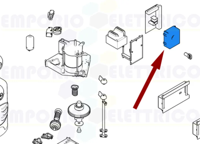 came pièce détachée couvercle carte électronique f7000 119rid237