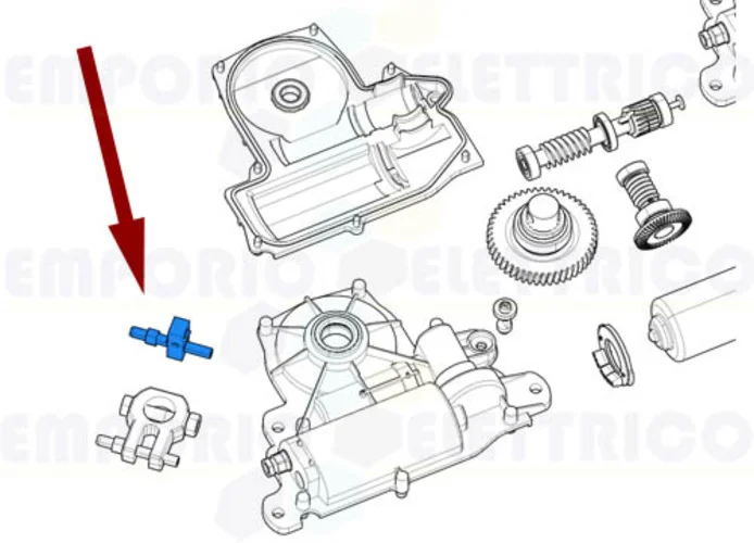 came pièce détachée bloc branchement bras transmission frog-j 119ria072