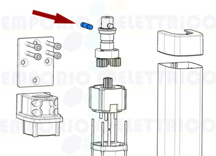 came pièce détachée connecteur stylo 119rid351