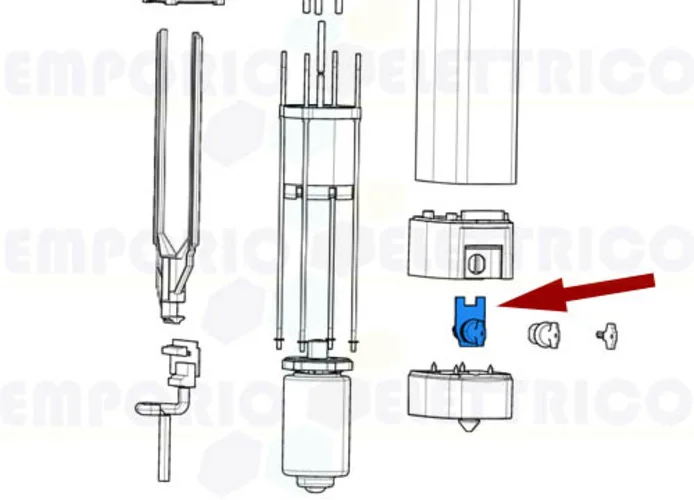 came pièce détachée serrure stylo 119rid348