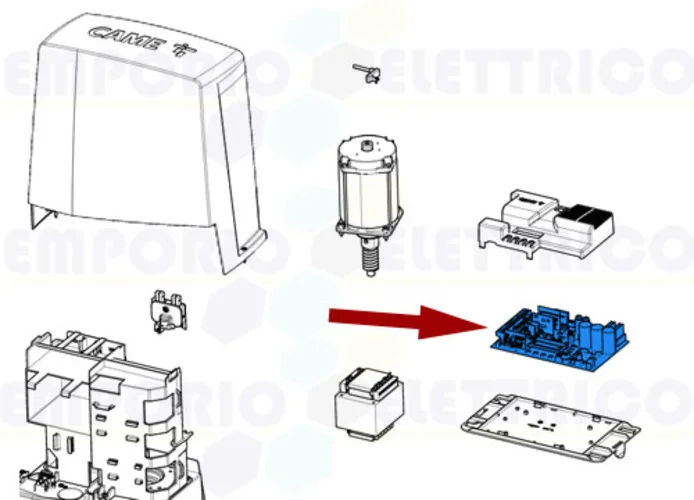 came pièce détachée carte électronique zn8 bkv 88001-0186