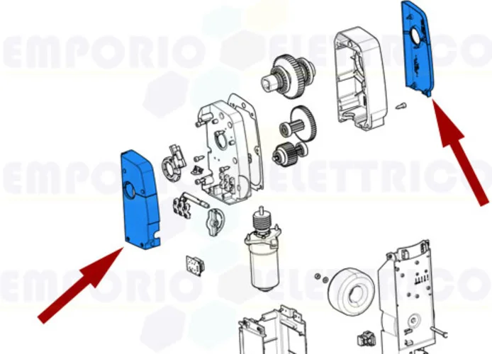 came pièce détachée plastiques supérieurs emega40 119rie200