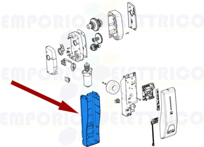 came pièce détachée plastiques inférieurs emega40 119rie201