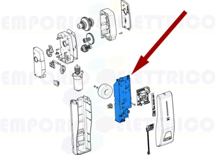 came pièce détachée support carte emega40 119rie202